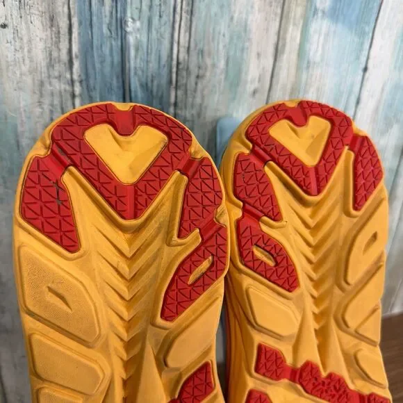 Hoka One Clifton 8 Women's 9.5 Wide Blue Orange Summer Song Walking Running Shoe - Picture 13 of 14